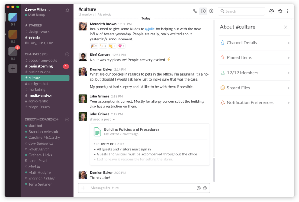 Slack - Top 10 herramientas de ventas para equipos