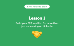 how to build a lead list with linkedin