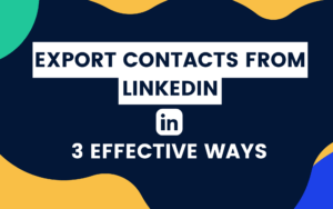 How to export linkedin contacts
