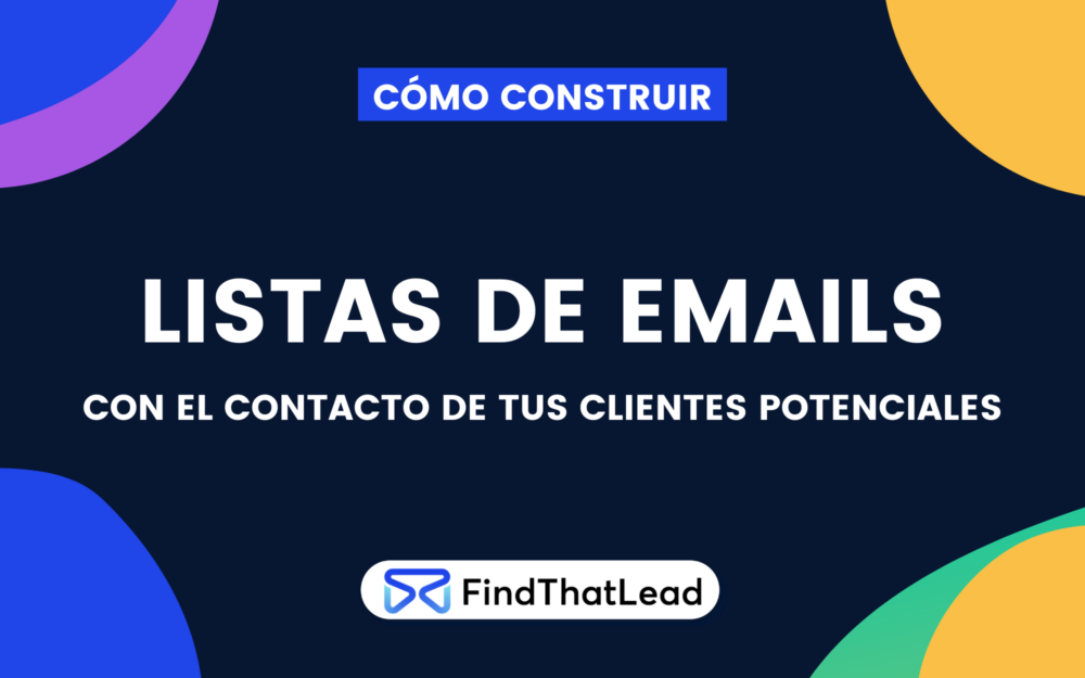 construir listas de emails