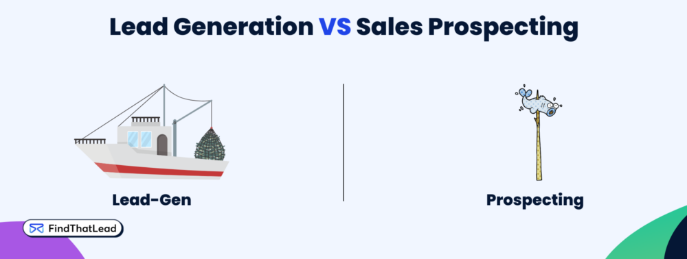 prospecting vs lead generation