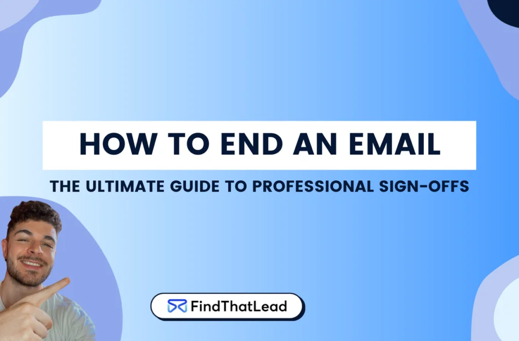 how to end an email