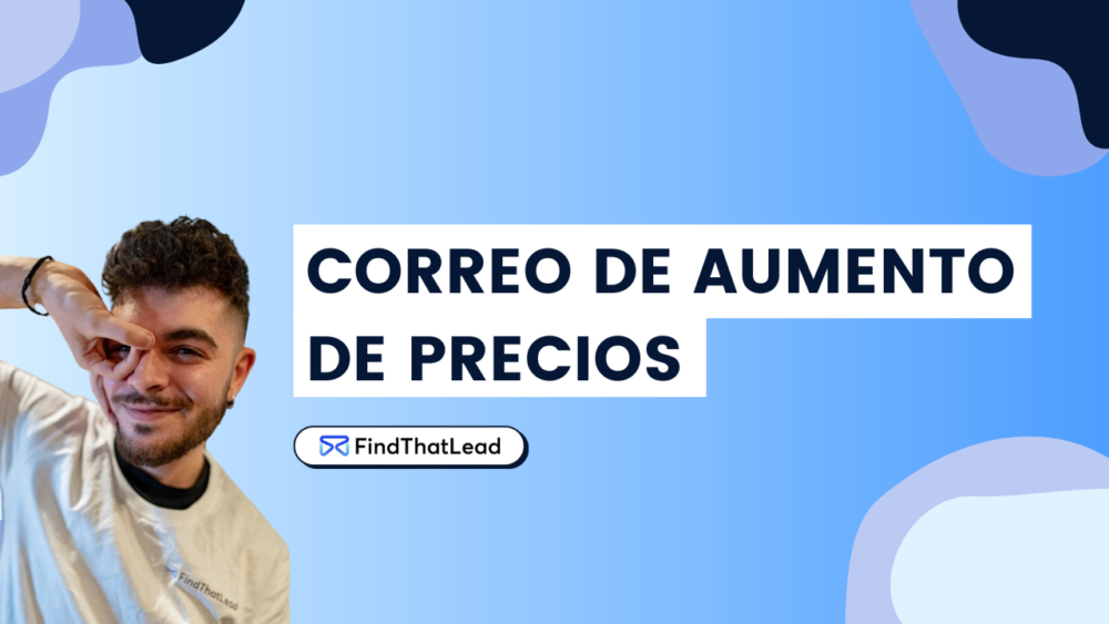 correo de aumento de precios