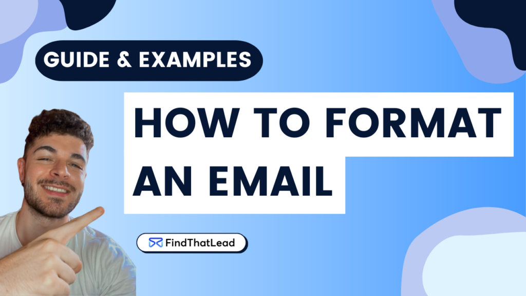 how to format an email